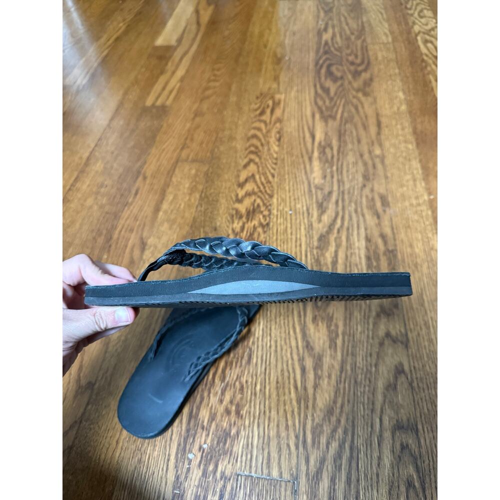 Rainbow Braided Flip Flops Ladies Medium (6.5-7.5)